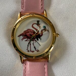 🎉HOST PICK🎉  Working IMAGE Watches Inc California Ritzy Flamingo Couple Watch!